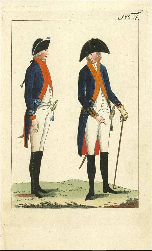 Zwei königlich preußische Soldaten in Uniform