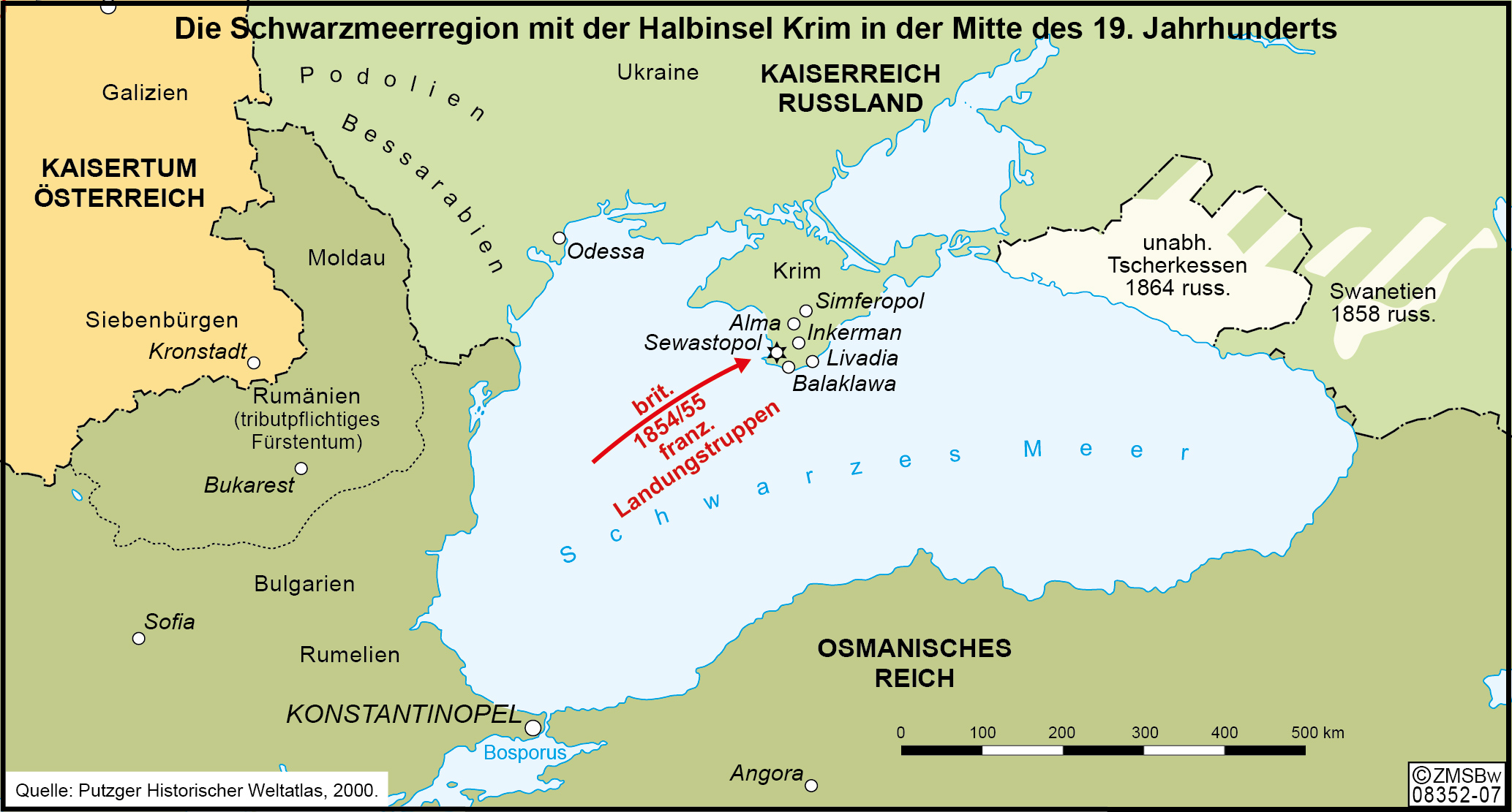 Karte Schwarzmeerregion