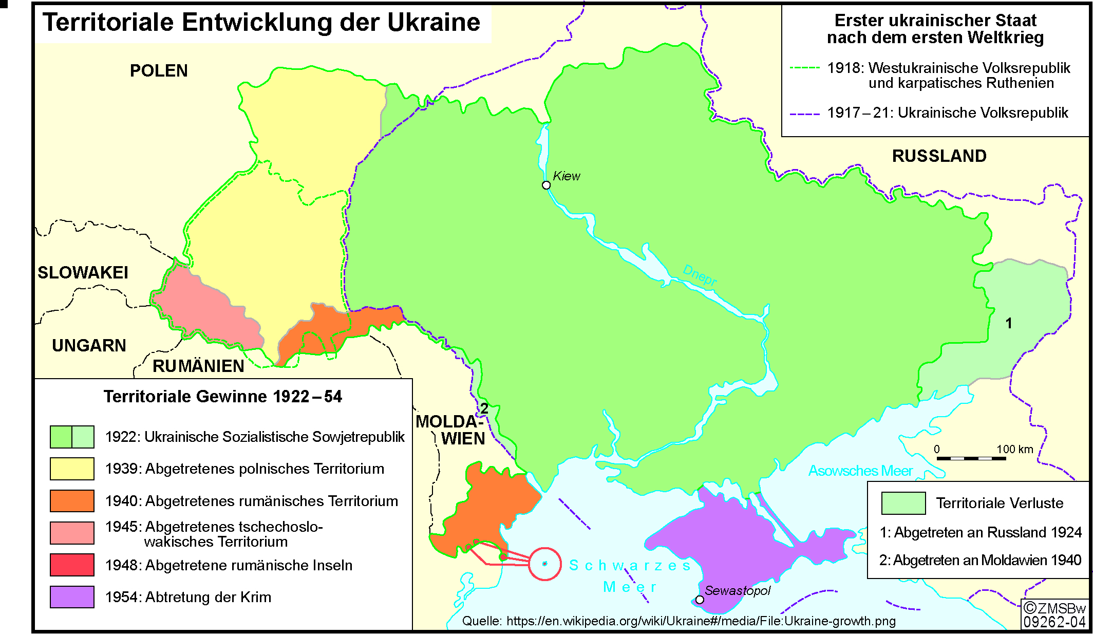 Territoriale Entwicklungder Ukraine