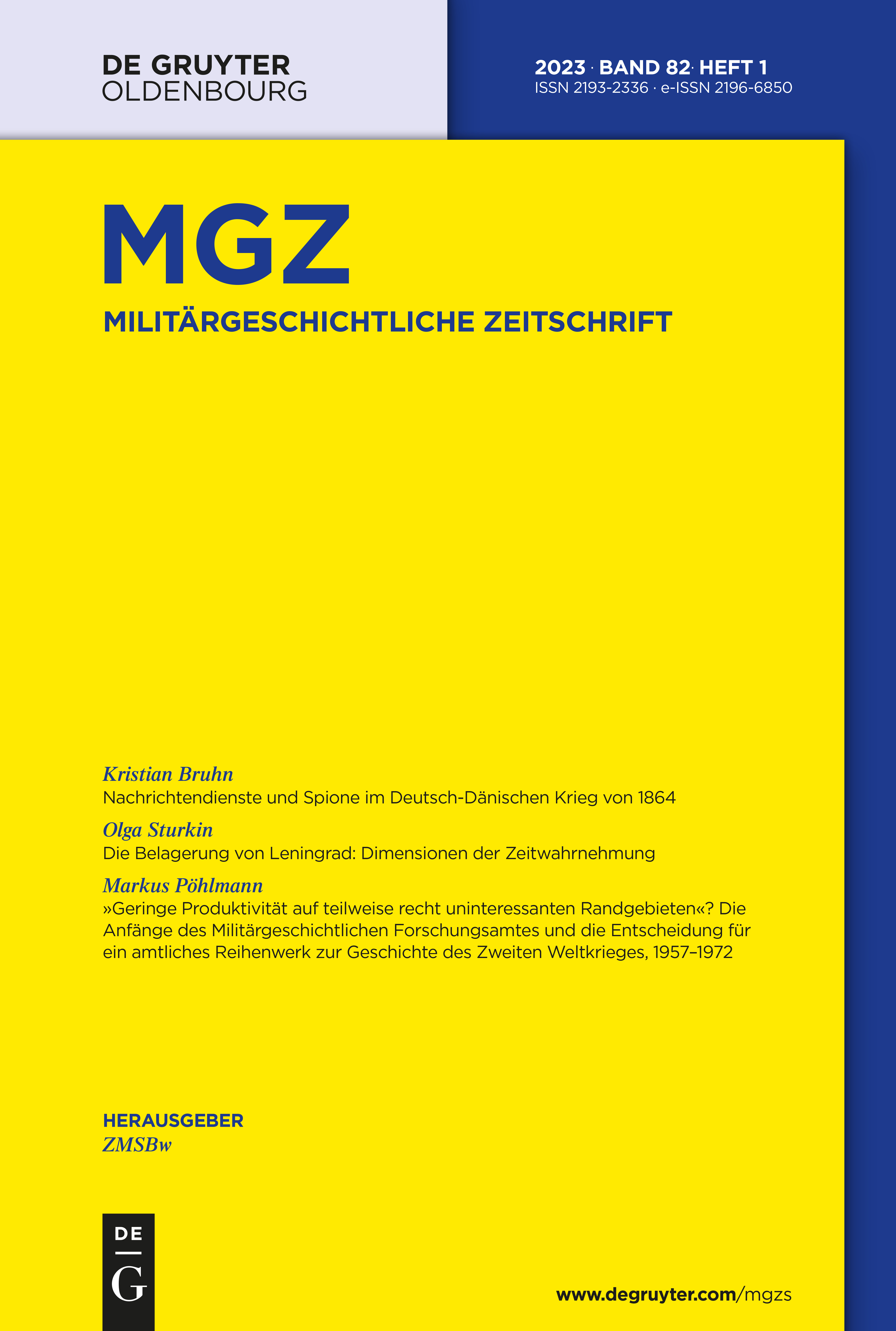 Cover MGZ 2023 82 Heft 1