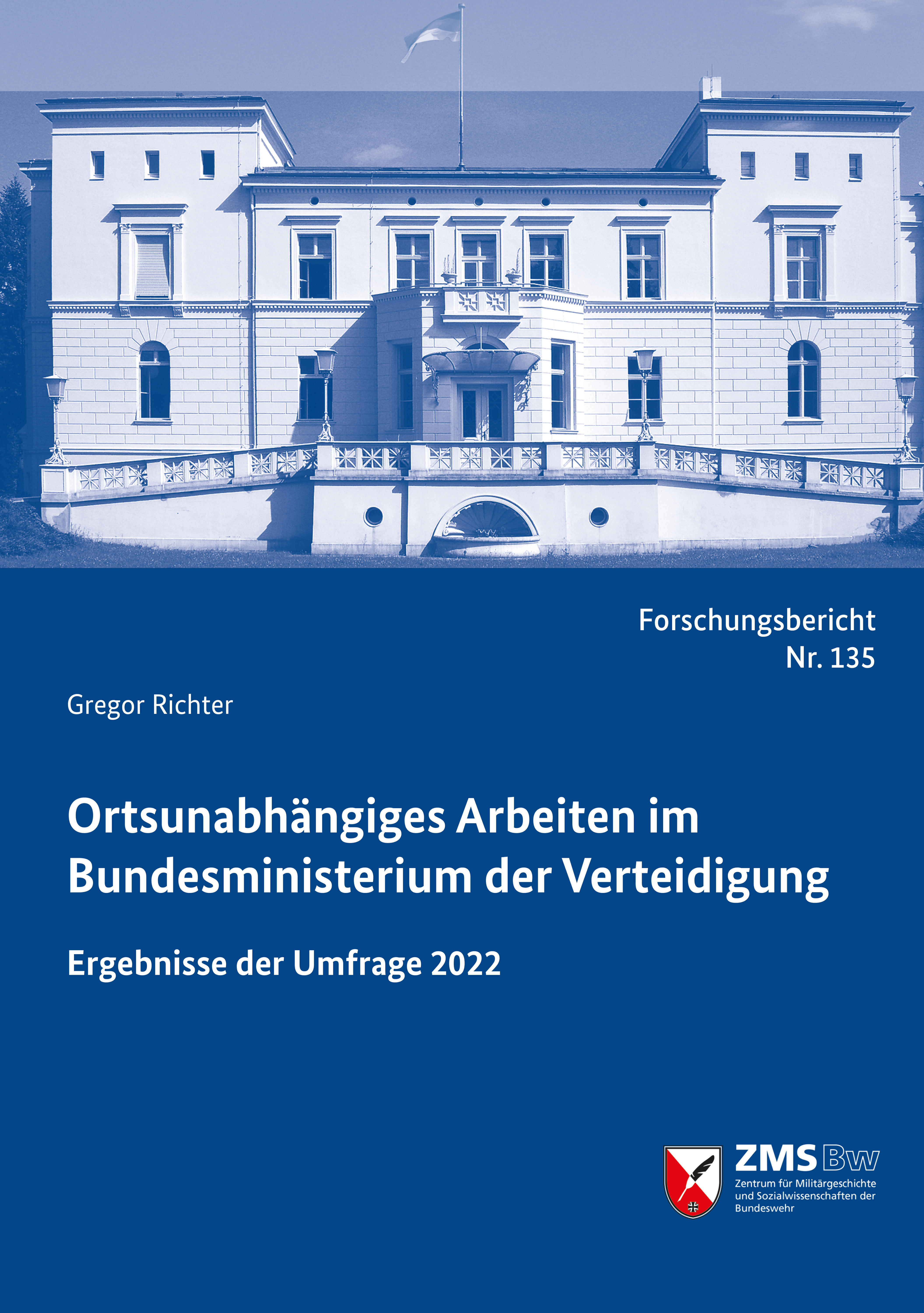 Illustrative Umschlagabbildung mit Titel der Studie und der Villa Ingenheim, Dienstsitz des ZMSBw, im Hintergrund