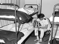 Bettenstation eines Sanitätsbereiches der Bundeswehr 1988 Bettenstation eines Sanitätsbereiches der Bundeswehr 1988