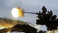 Ukrainische Artillerie, Februar 2023