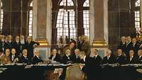 Unterzeichnung des Versailler Vertrages am 28. Juni 1919
