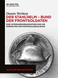 Abzeichen des Frontkämpferbundes "Stahlhelm“ aus Metall: Hakenkreuz, das von einem stilisierten Helm überdeckt wird.