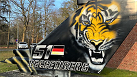 Heck mit Tigerkopf