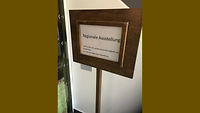 Eingangsschild zur Regionalen Ausstellung