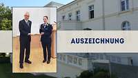 Major Dr. Friederike Hartung (rechts) und Generalleutnant a.D. Dieter Naskrent (links)