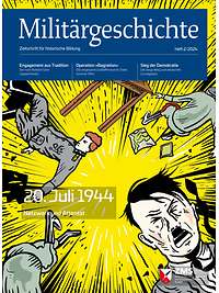 Bombe detoniert. Knall im Zentrum des Bildes. Alles fliegt durch die Luft, unten links Hitler. Aus Niels Schröder, 20. Juli 1944