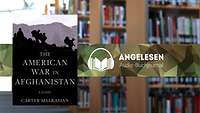 Schwarz-weißes Buchcover mit einem Foto mit Silouetten von Soldaten während des Afghanistan Einsatzes.