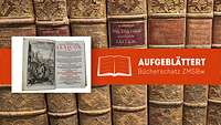 Aufgeblättertes Buch "Johann Rudolph Fäsch: Kriegs, Ingenieur, -Artillerie- und See-Lexicon", 1735