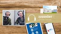 2 Männer in Tarnfleck im Studio im Hintergrund 