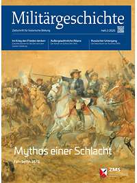 Coverbild der Zeitschrift Schlachtszene. Der Große Kurfürst kämpft auf einem weißen Pferd 