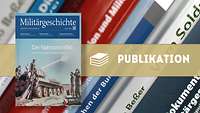 Collage aus Cover der Militärgeschichtlichen Zeitschrift, im Hintergrund eine Buchreihe