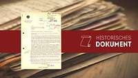 Teaserbild Historisches Dokument