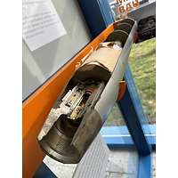 Längsschnitt der Rakete