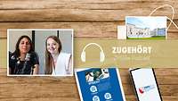 Zwei Frauen im Tonstudio
