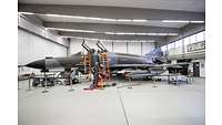 Flugzeug im Hanger