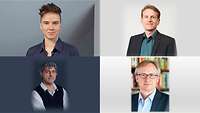 vier Wissenschaftler